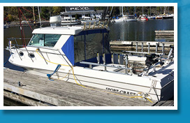 Pro guide with fully equipped 28 foot Sportcraft fishing boat