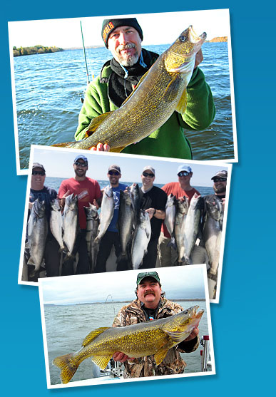 Pche au saumon et truite sur le lac Ontario